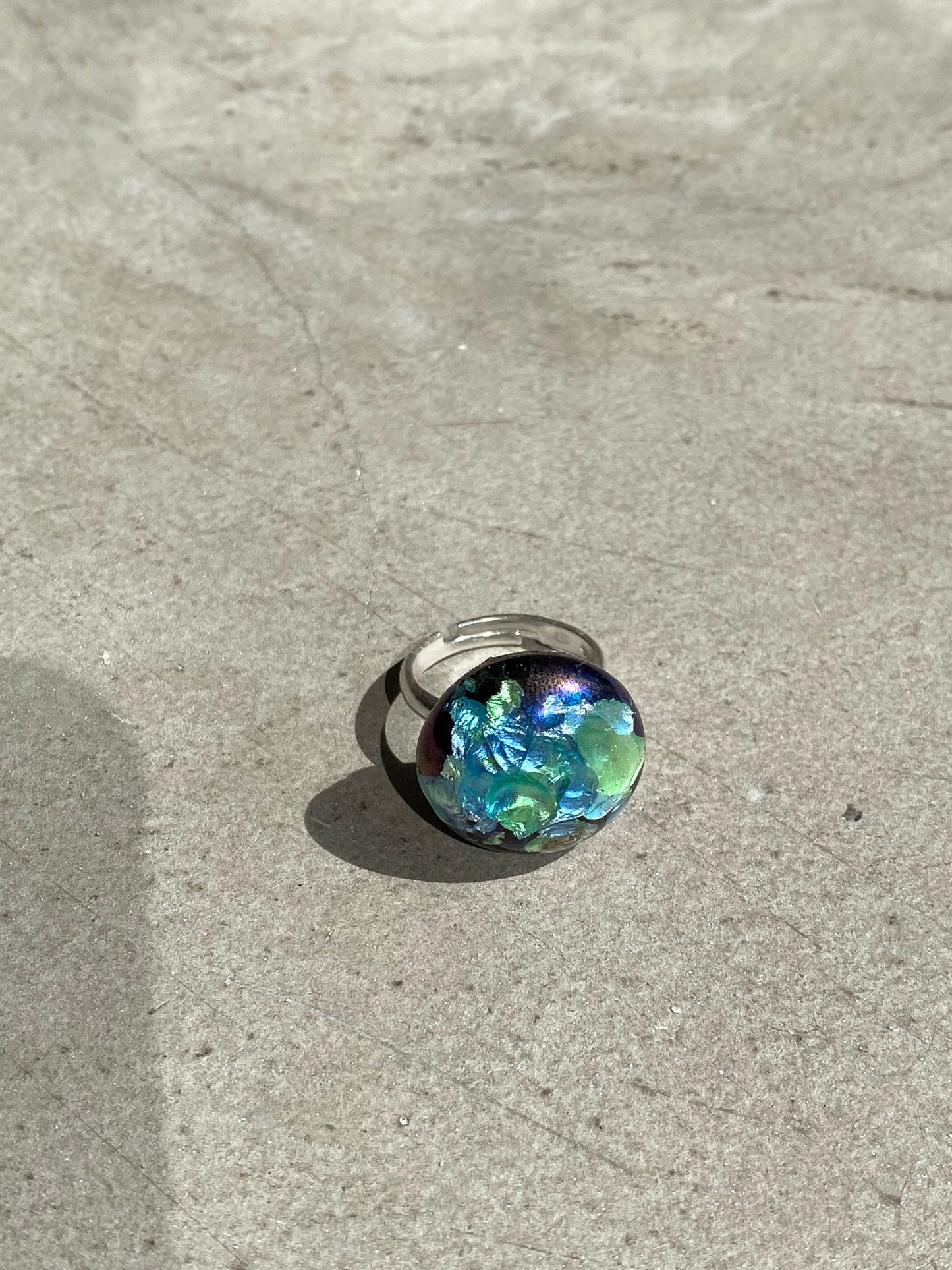 Molten glass ring - One of a kind - Various colors