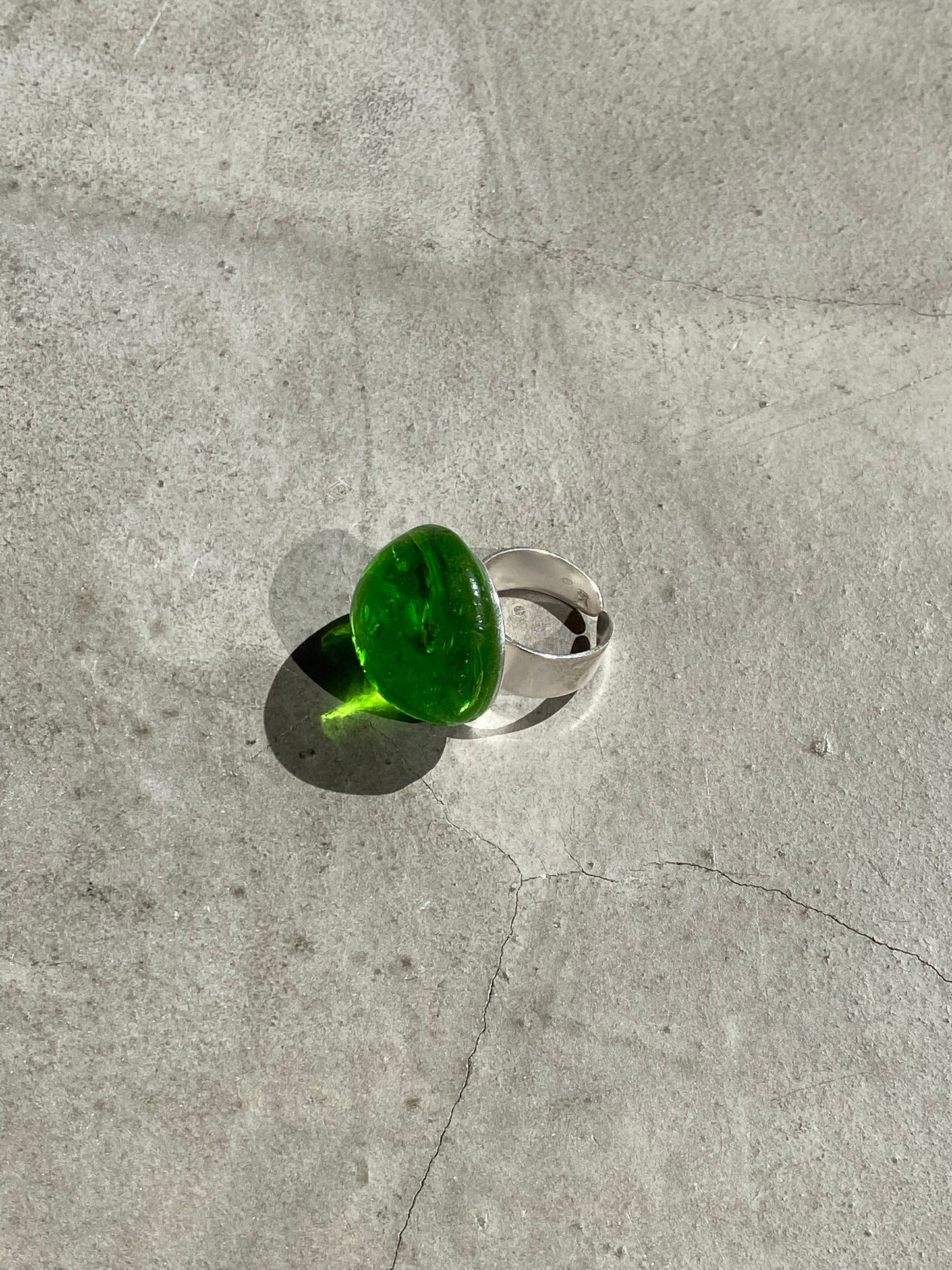 Molten glass ring - Green