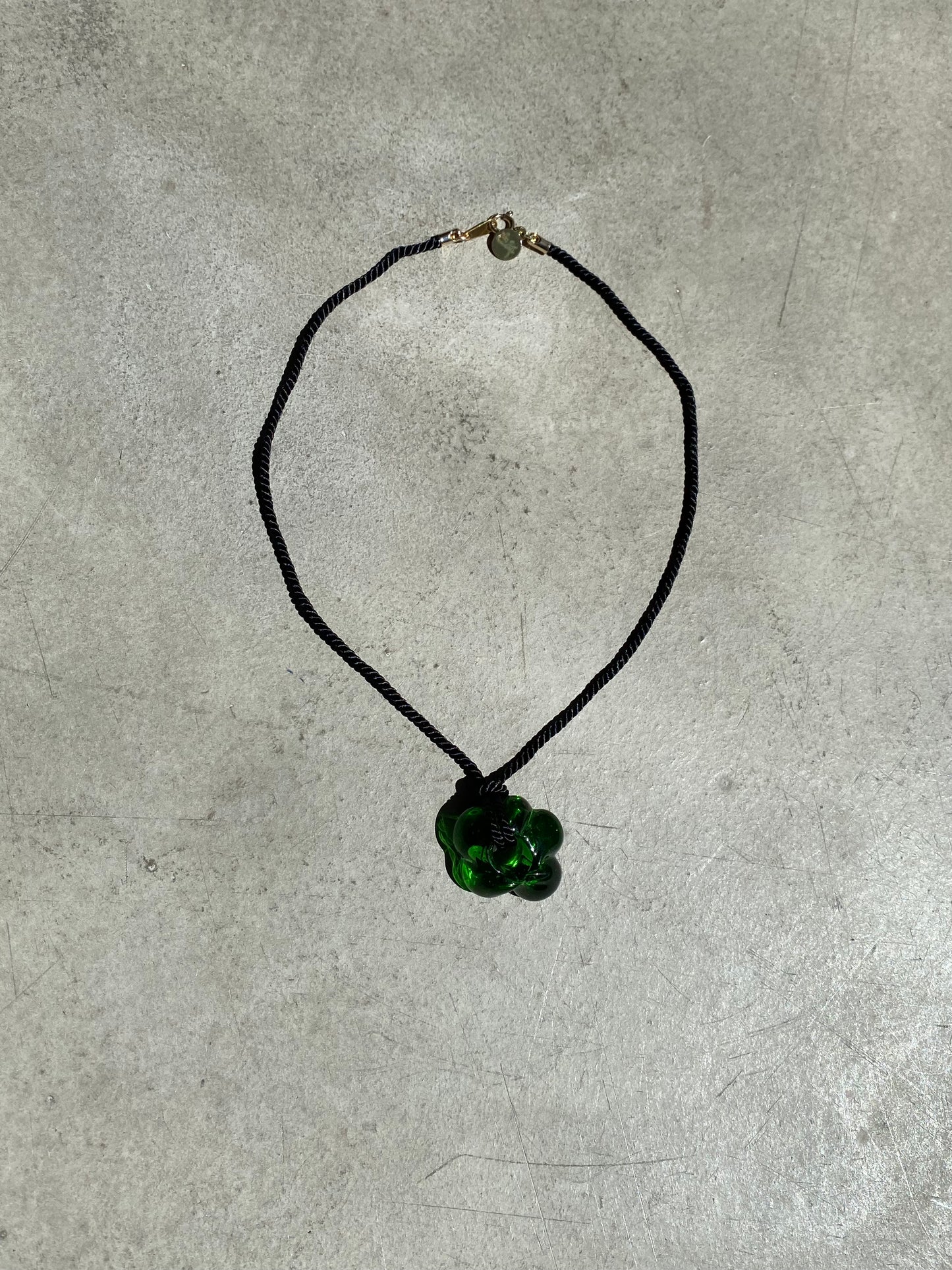 Fleur necklace - Green / Black